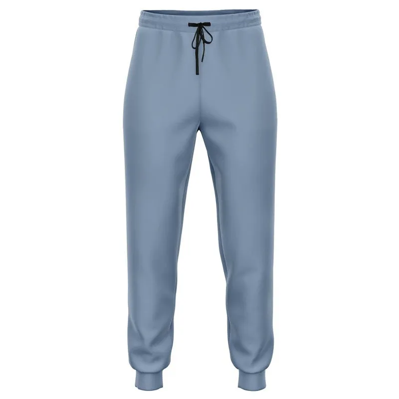 Shaded Pale Pastel Blue Gray Joggers | Unisex | with PLUS sizes | C30M15Y0K30