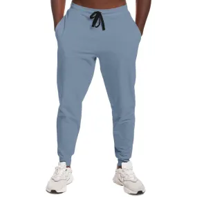 Shaded Pale Pastel Blue Gray Joggers | Unisex | with PLUS sizes | C30M15Y0K30