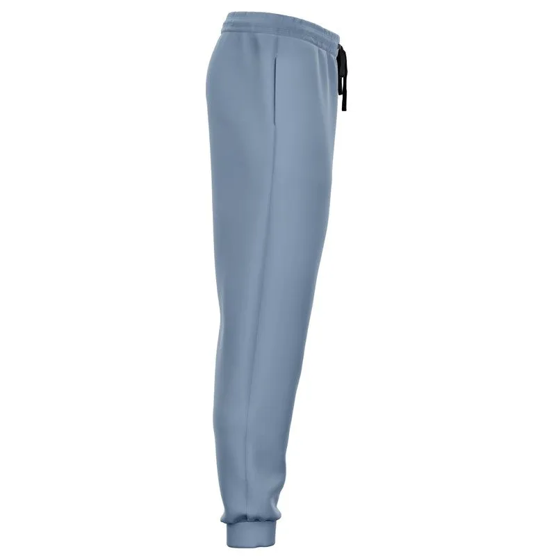 Shaded Pale Pastel Blue Gray Joggers | Unisex | with PLUS sizes | C30M15Y0K30