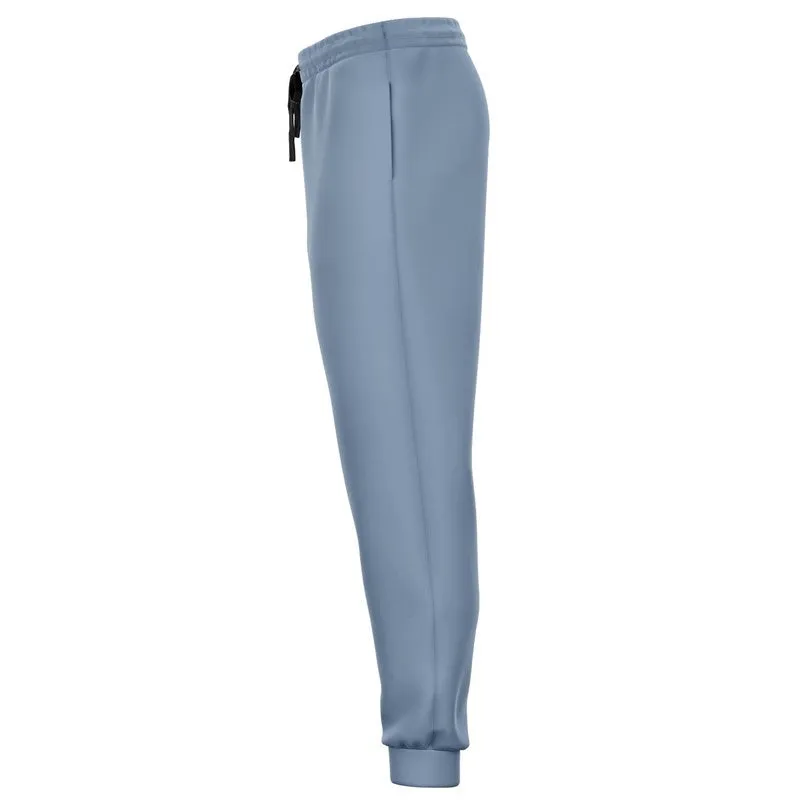 Shaded Pale Pastel Blue Gray Joggers | Unisex | with PLUS sizes | C30M15Y0K30