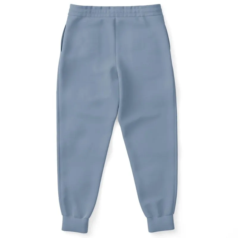 Shaded Pale Pastel Blue Gray Joggers | Unisex | with PLUS sizes | C30M15Y0K30