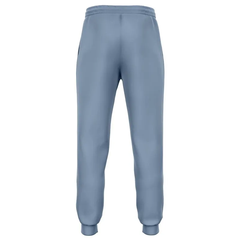 Shaded Pale Pastel Blue Gray Joggers | Unisex | with PLUS sizes | C30M15Y0K30