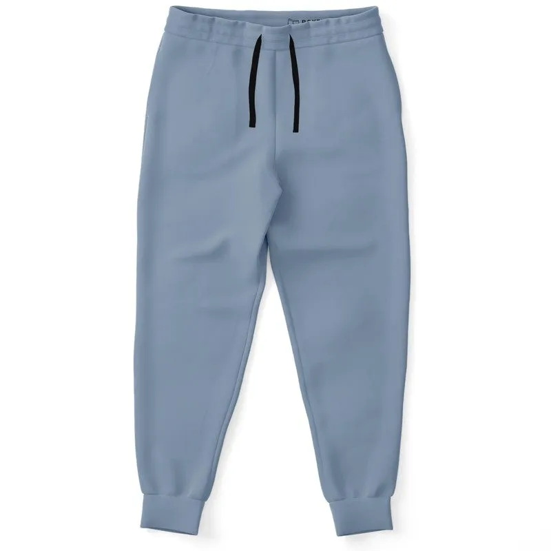 Shaded Pale Pastel Blue Gray Joggers | Unisex | with PLUS sizes | C30M15Y0K30