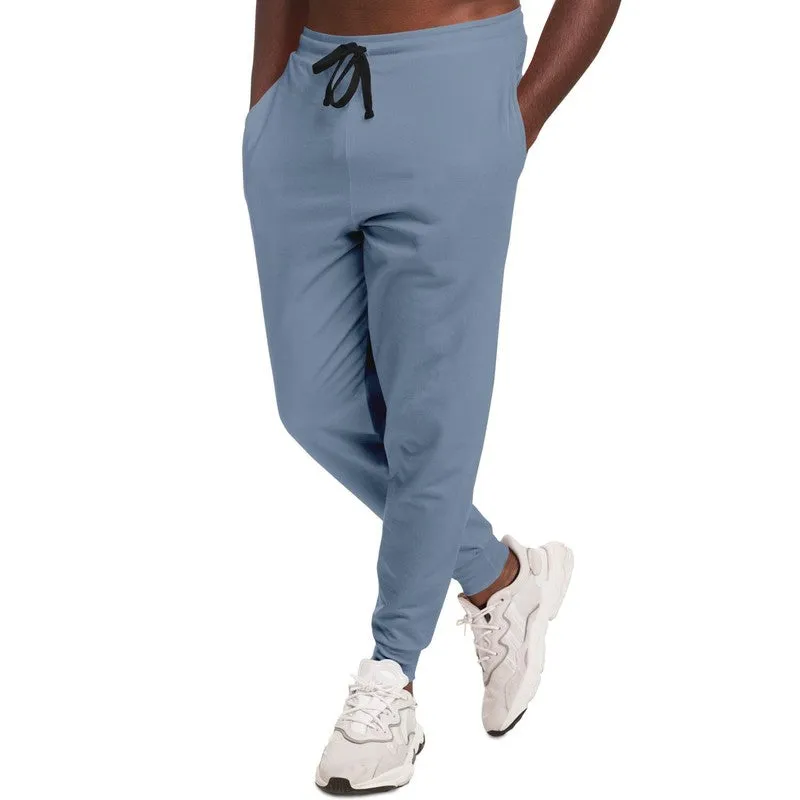 Shaded Pale Pastel Blue Gray Joggers | Unisex | with PLUS sizes | C30M15Y0K30