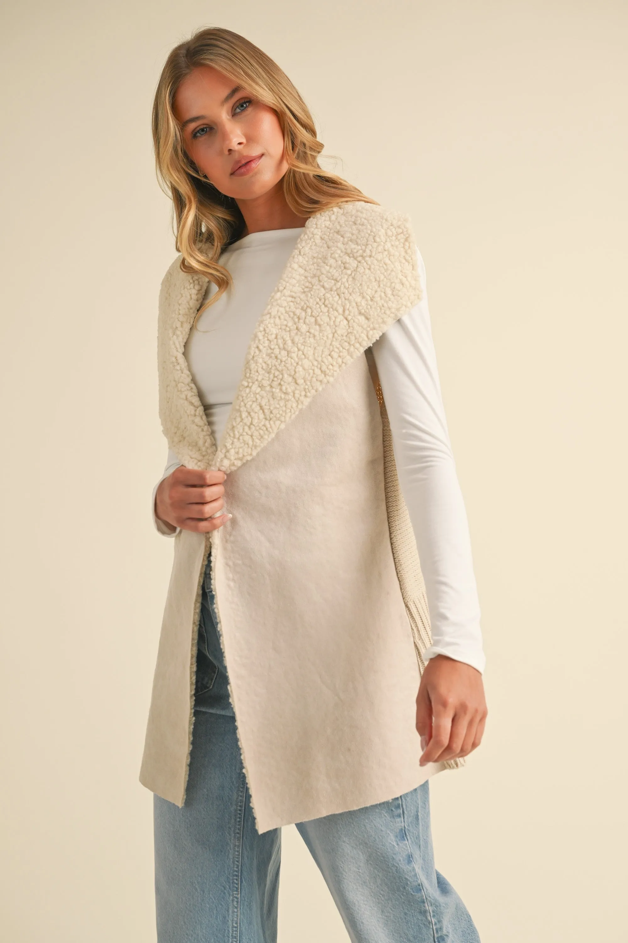Sherpa Sweater Vest