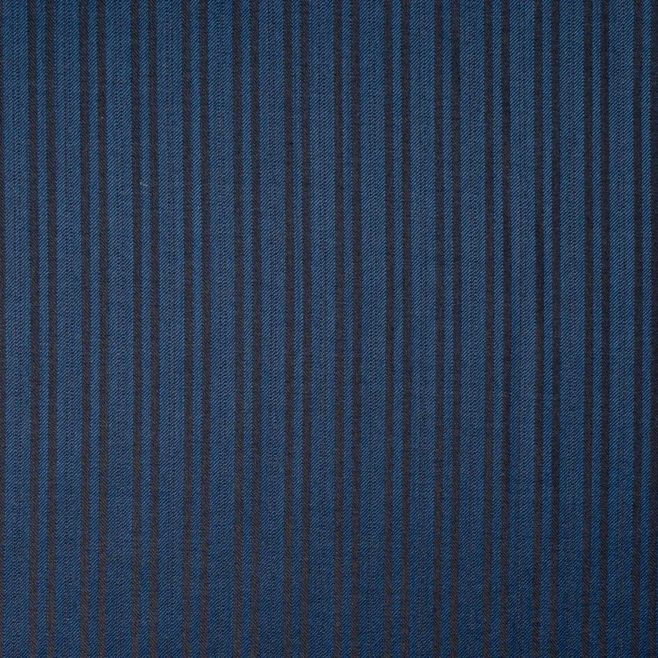 Stripe Jacquard Navy Blue Super 160s Tropical Wool