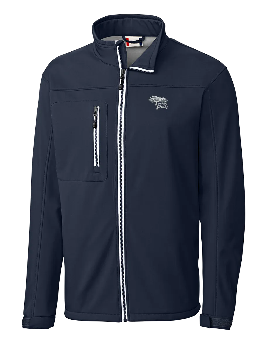 Torrey Pines Men's Telemark Softshell Full-Zip Jacket