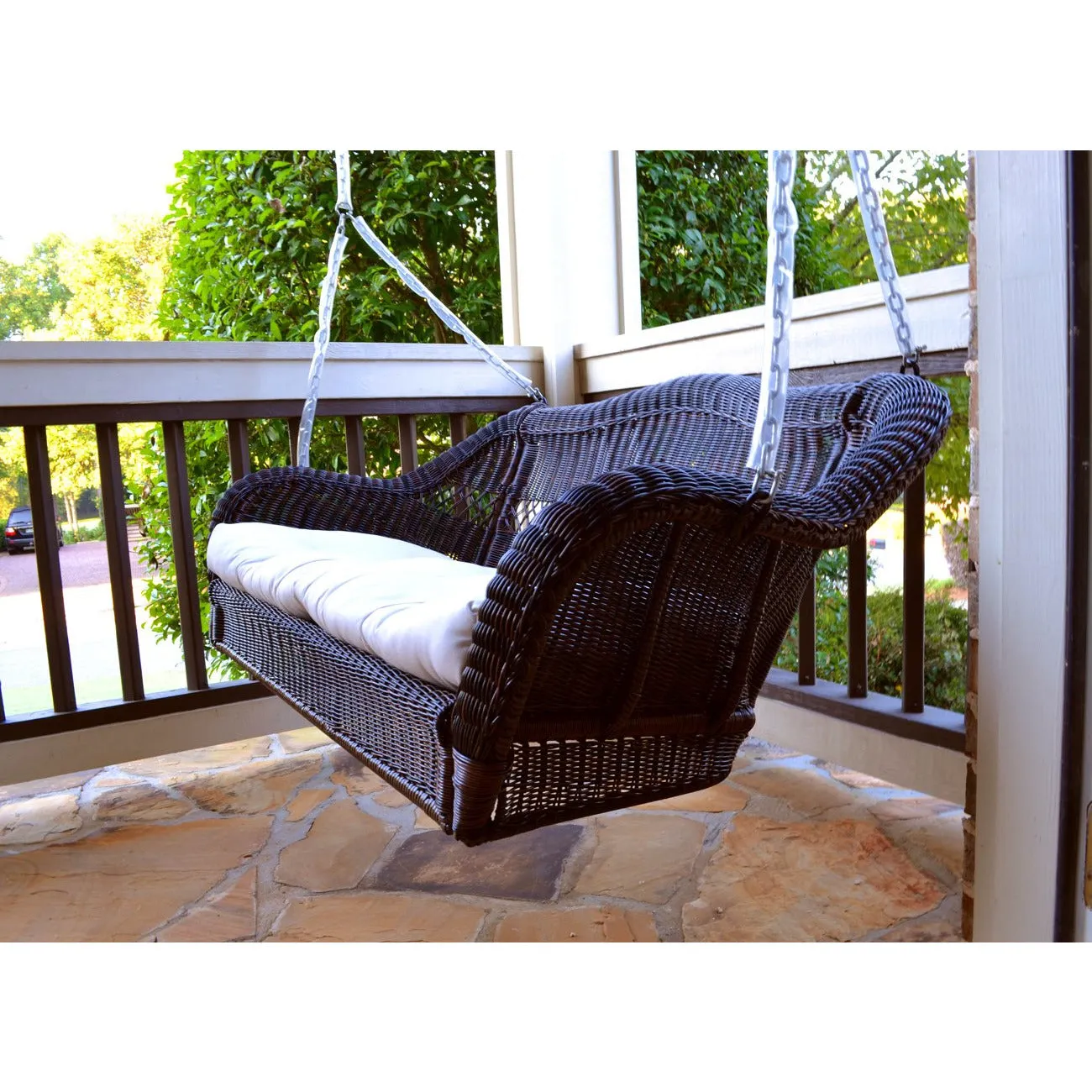 Tortuga Portside Porch Swing, Dark Roast