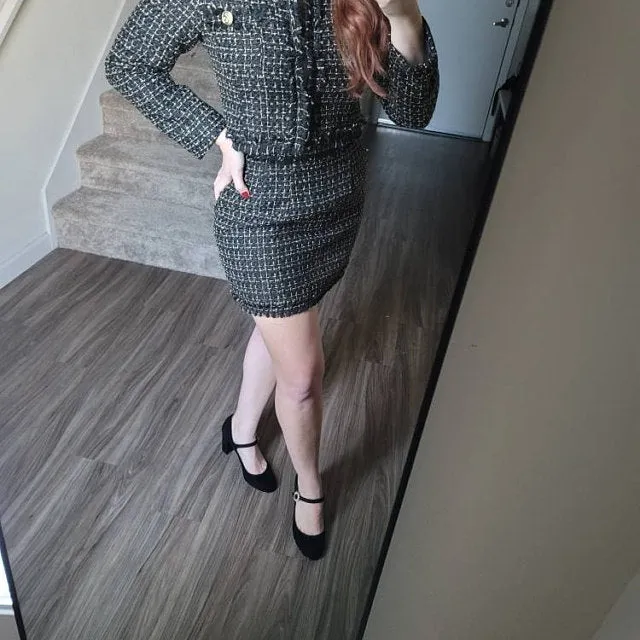 Women's Custom Made Suit Tweed Jacket   Skirt Suit 6 Colours, Plus Sizes, Children formal Suit, Wedding, Speech Day, Personalised clothes