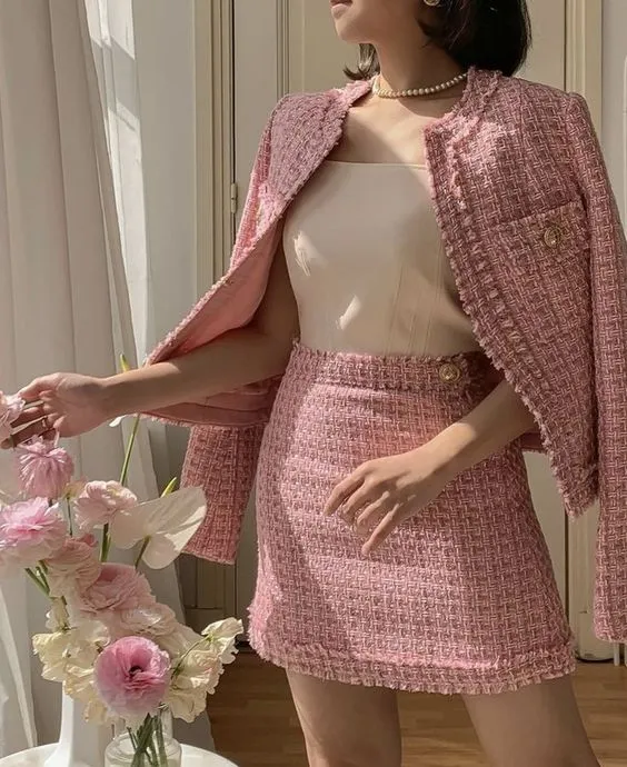 Women's Custom Made Suit Tweed Jacket   Skirt Suit 6 Colours, Plus Sizes, Children formal Suit, Wedding, Speech Day, Personalised clothes